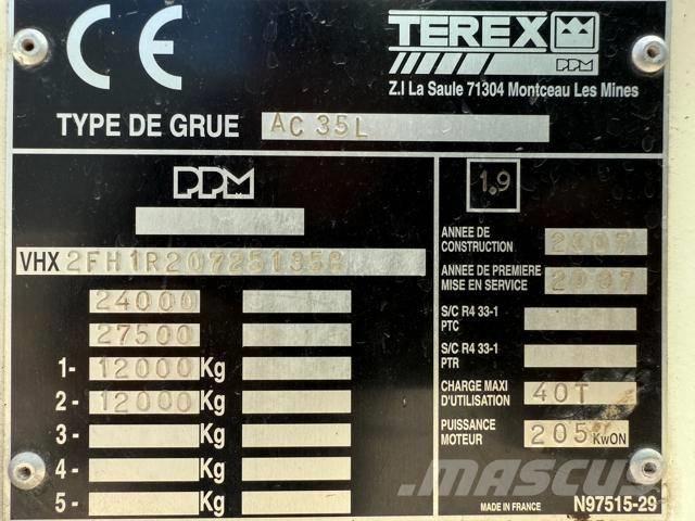 Terex AC 35 L Visureigiai kranai