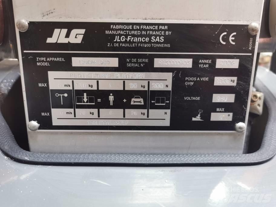 JLG Toucan Duo Vertikalūs stiebiniai keltuvai