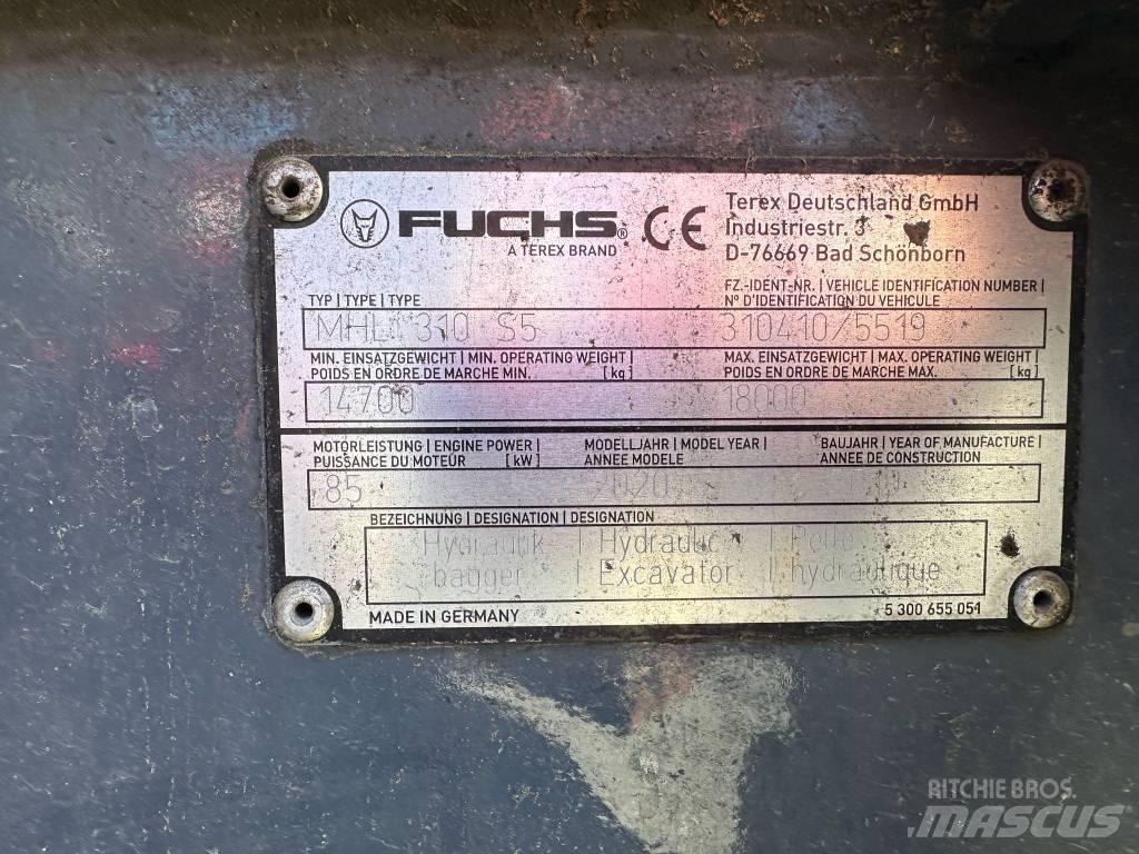 Fuchs MHL 310 S5 Atliekų / pramoniniai krautuvai