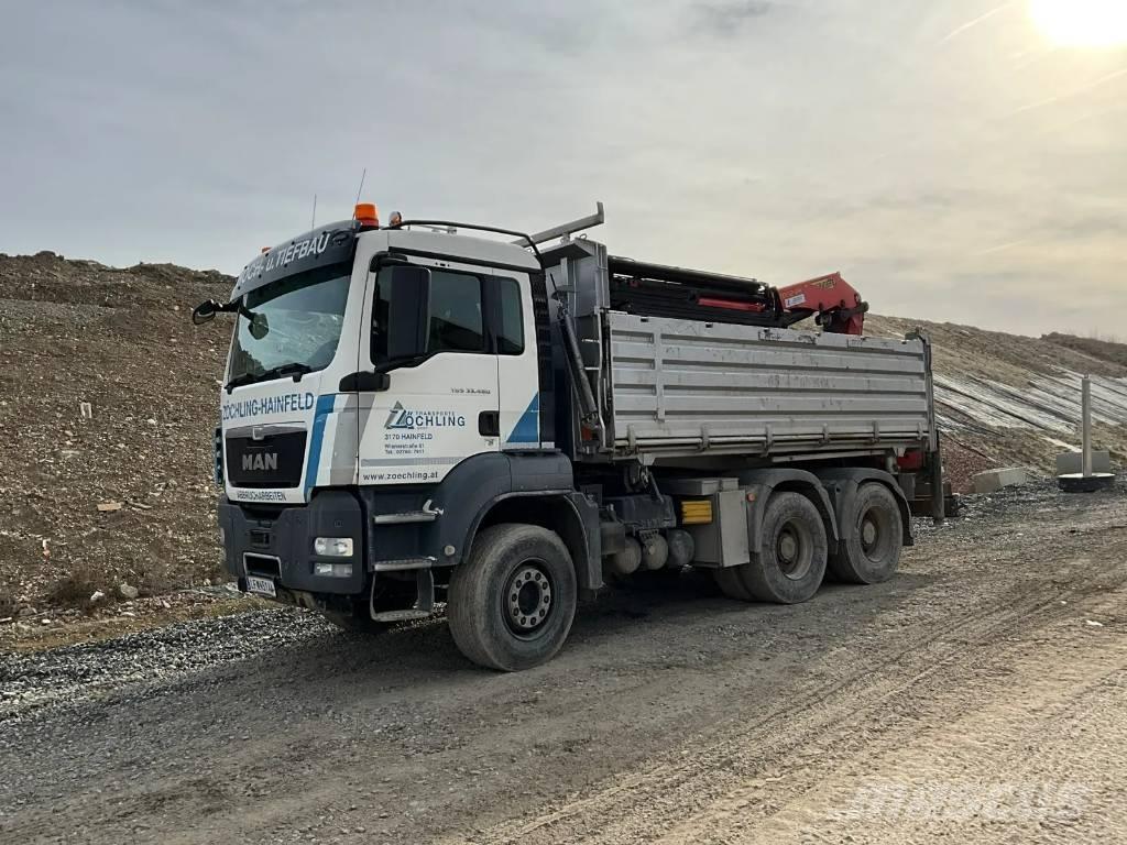 MAN TGS 33.480 BB Savivarčių priekabų vilkikai