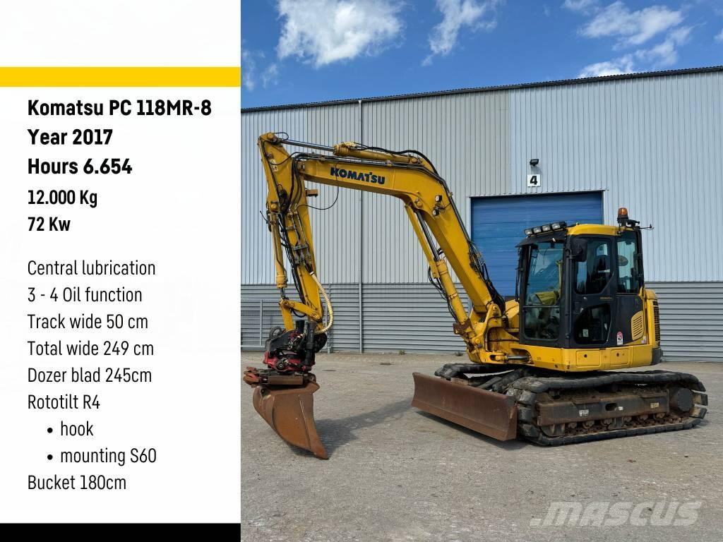 Komatsu PC 118 MR-8 Vikšriniai ekskavatoriai