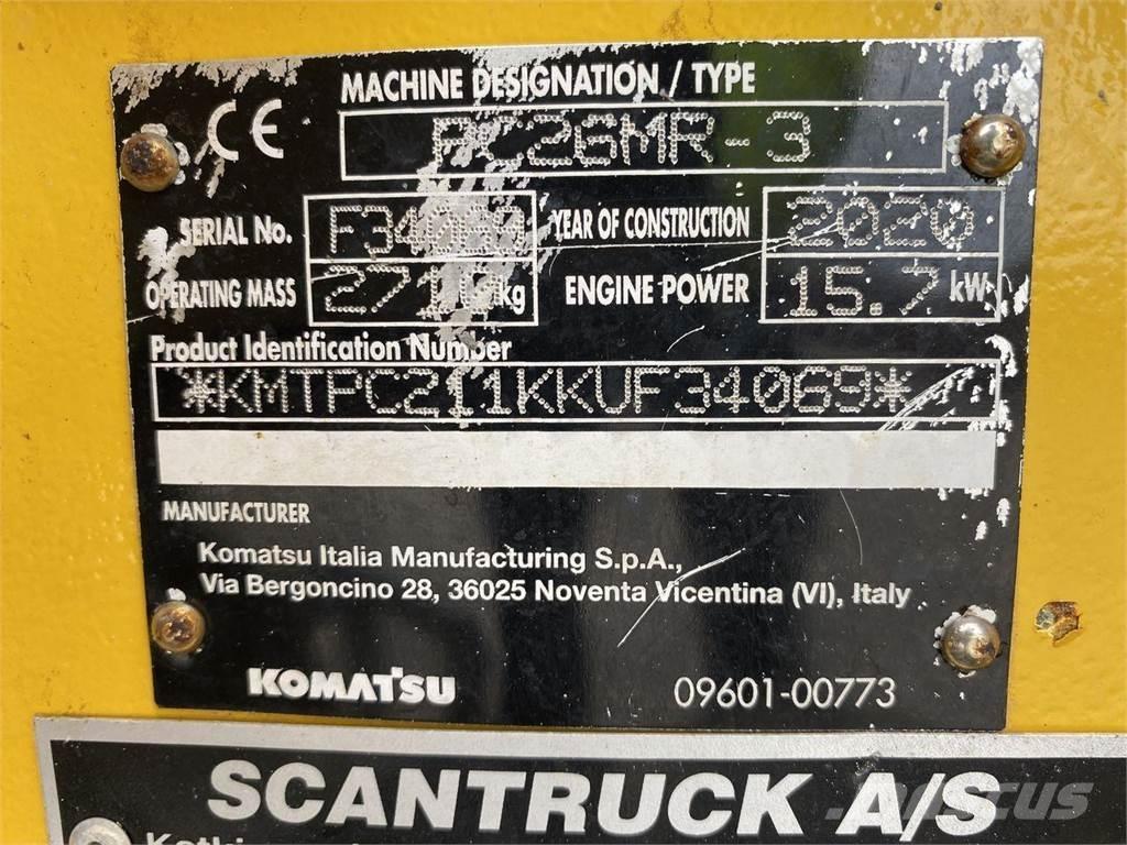 Komatsu PC26MR-3 Ratiniai ekskavatoriai