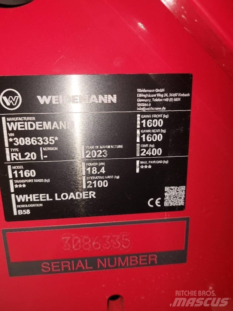 Weidemann 1160 Daugiafunkciniai pakrovėjai