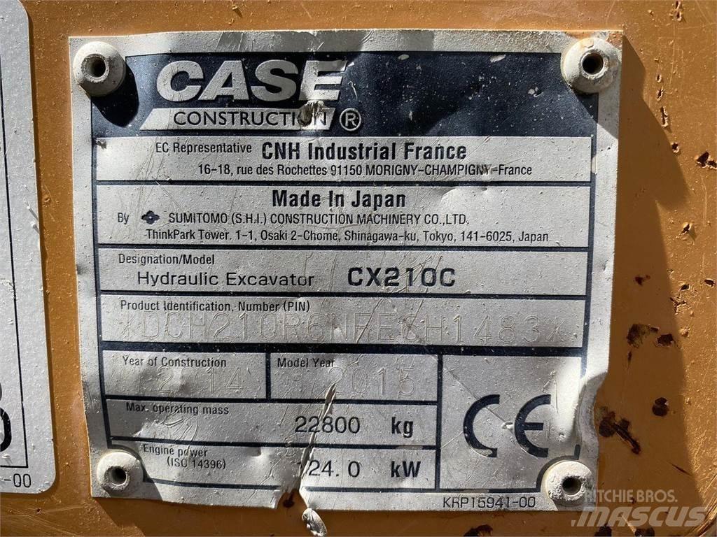 CASE CX210 Vikšriniai ekskavatoriai
