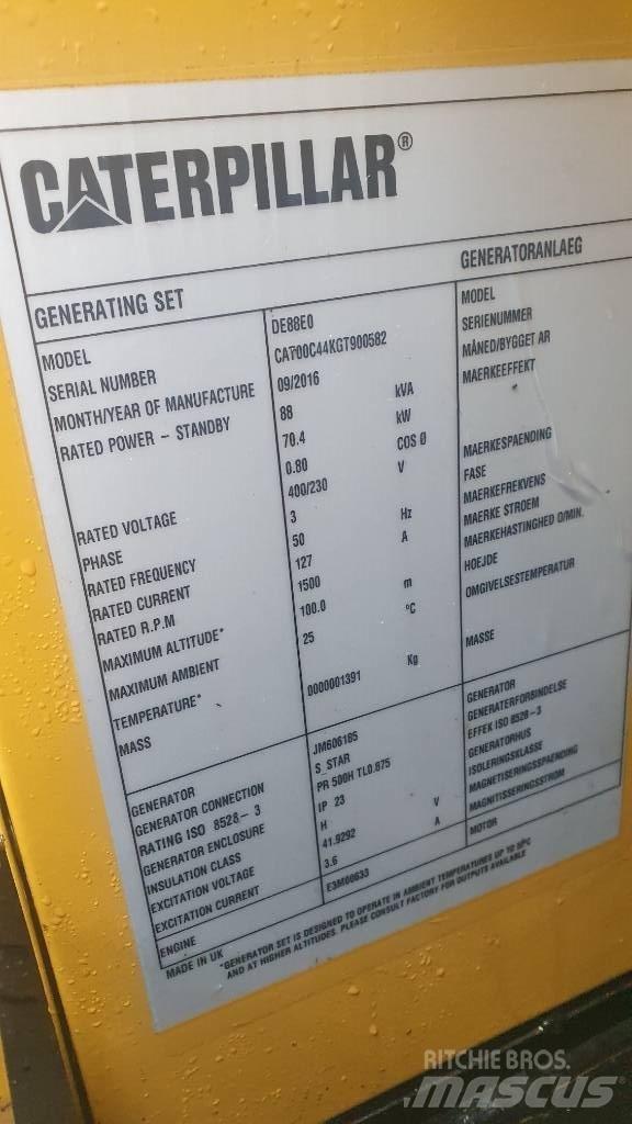 CAT DE 88 E O Dyzeliniai generatoriai