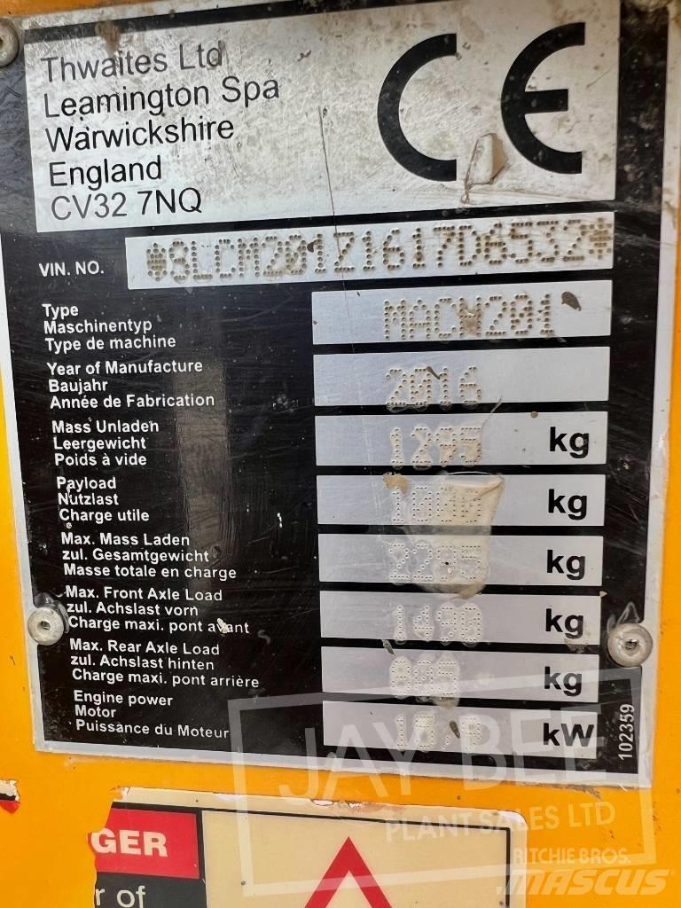 Thwaites 1 ton Statybiniai savivarčiai sunkvežimiai