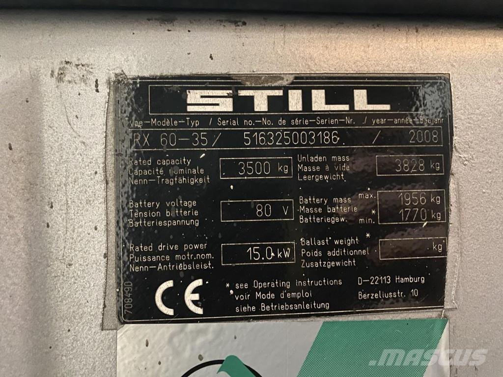 Still RX60-35 Elektriniai šakiniai krautuvai