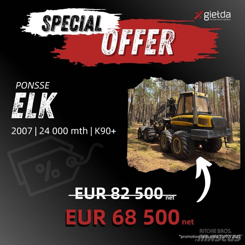 Ponsse Elk Naudoti miškovežiai (Forvarderiai)