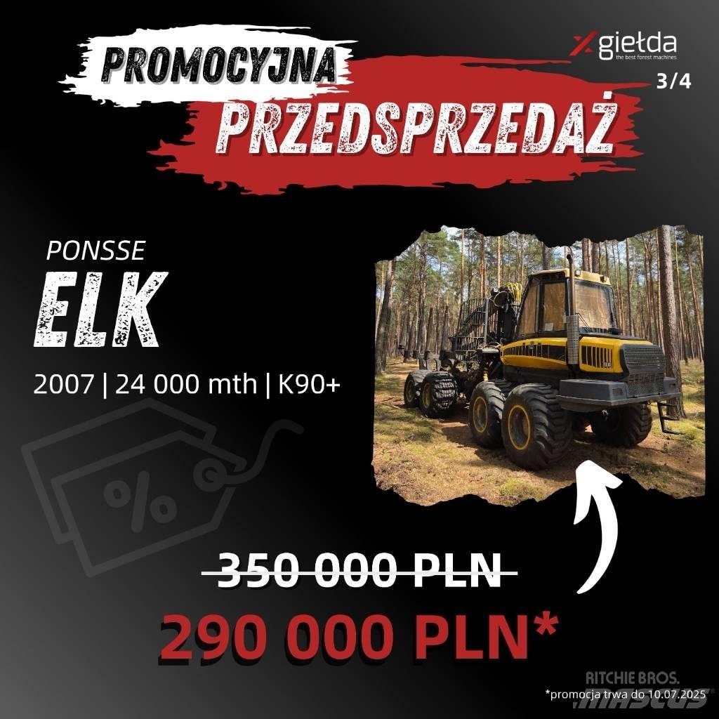 Ponsse Elk Naudoti miškovežiai (Forvarderiai)