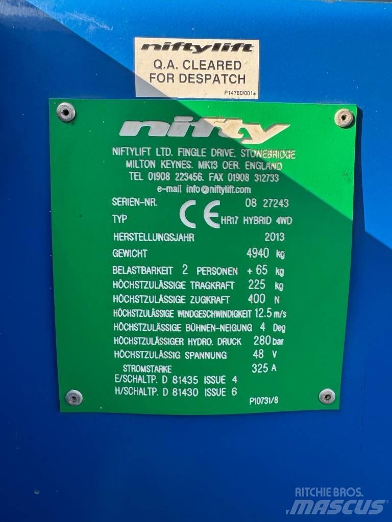 Niftylift HR 17 D E Alkūniniai keltuvai