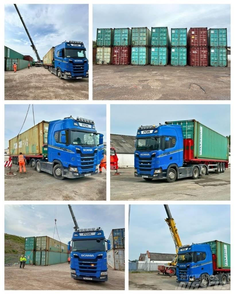  45ft containers Plačių padėklų konteineriai