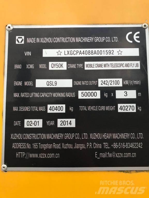 XCMG QY50K UNUSED Visureigiai kranai