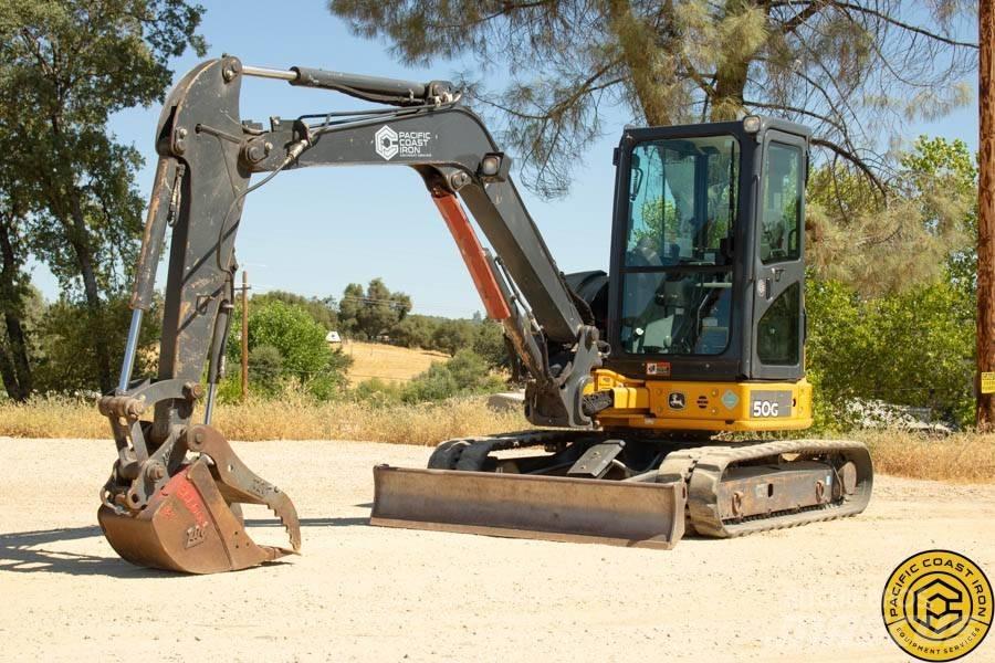 DEERE 50G Mini ekskavatoriai < 7 t