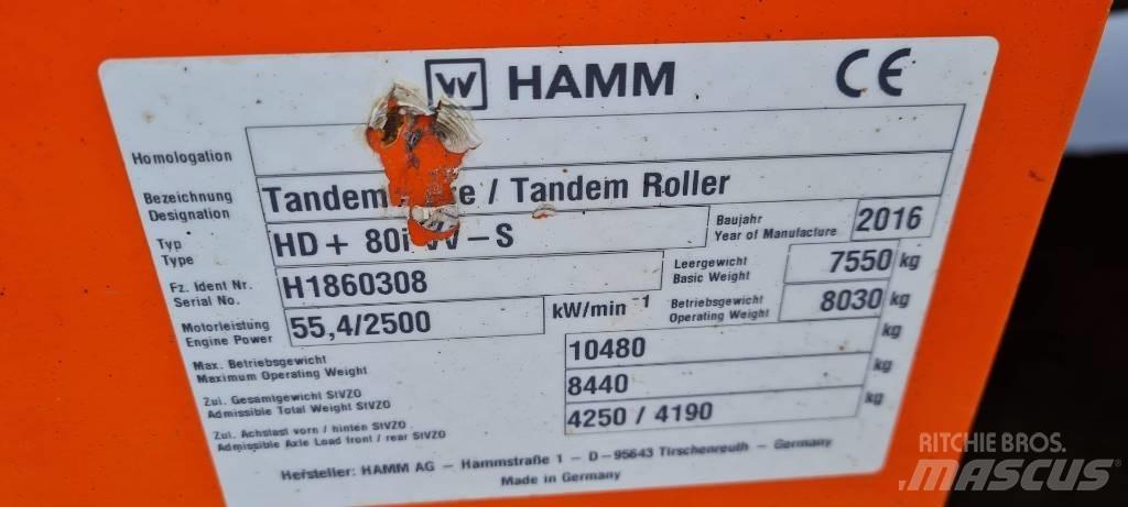 Hamm HD+ 80 i VV-S Porinių būgnų volai