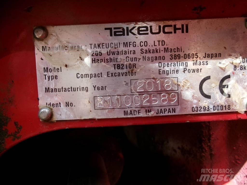 Takeuchi TB 210 R Mini ekskavatoriai < 7 t