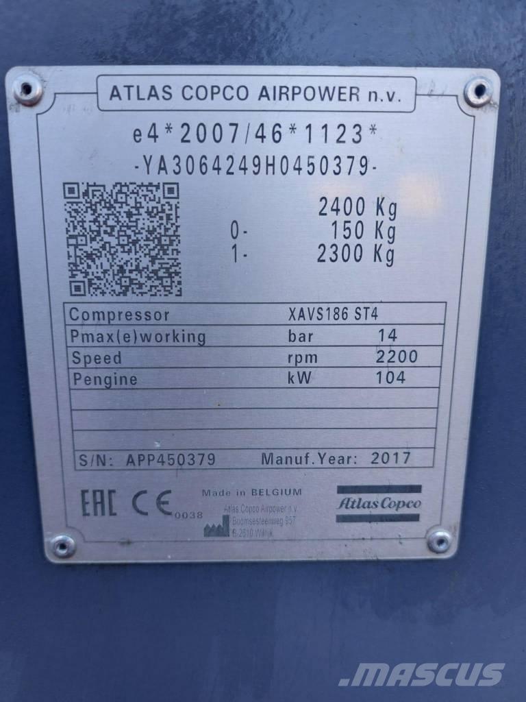 Atlas Copco XAVS186 Kompresoriai