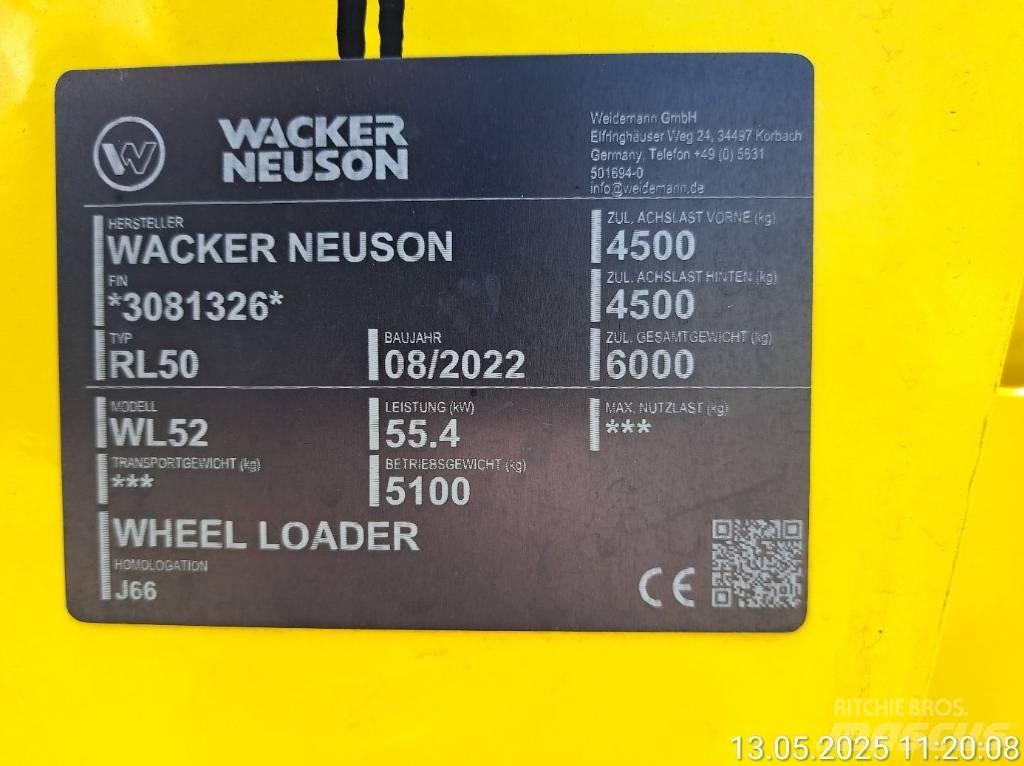 Wacker Neuson WL52 Naudoti ratiniai krautuvai