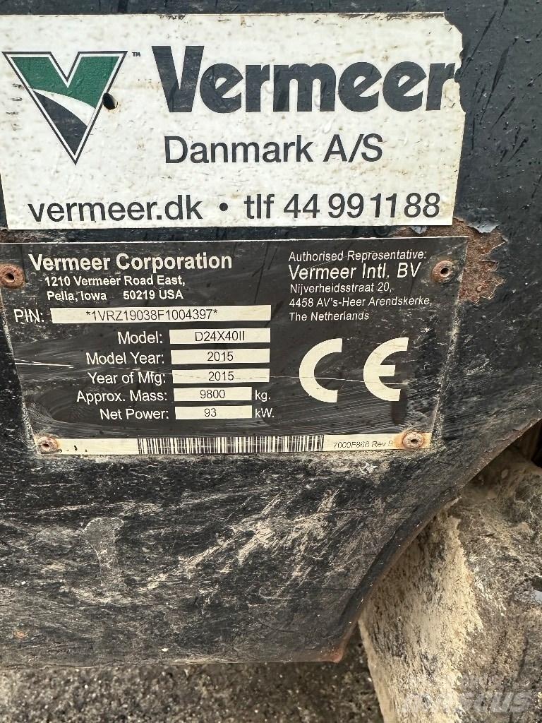 Vermeer D24x40II Horizontali kryptinė gręžimo įranga