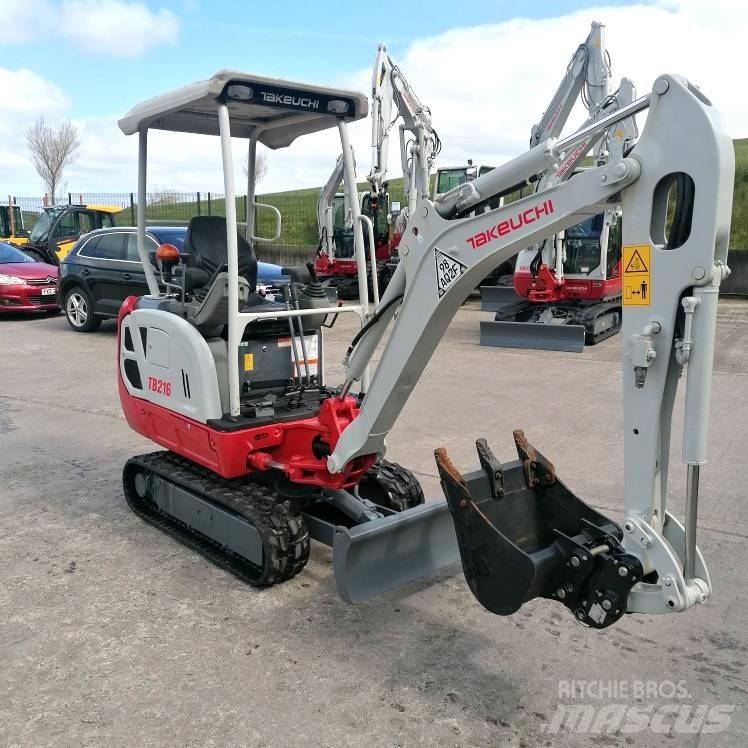Takeuchi TB216 Mini ekskavatoriai < 7 t