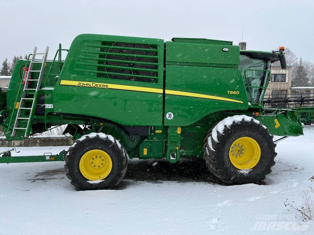 John Deere T 660 Derliaus nuėmimo kombainai