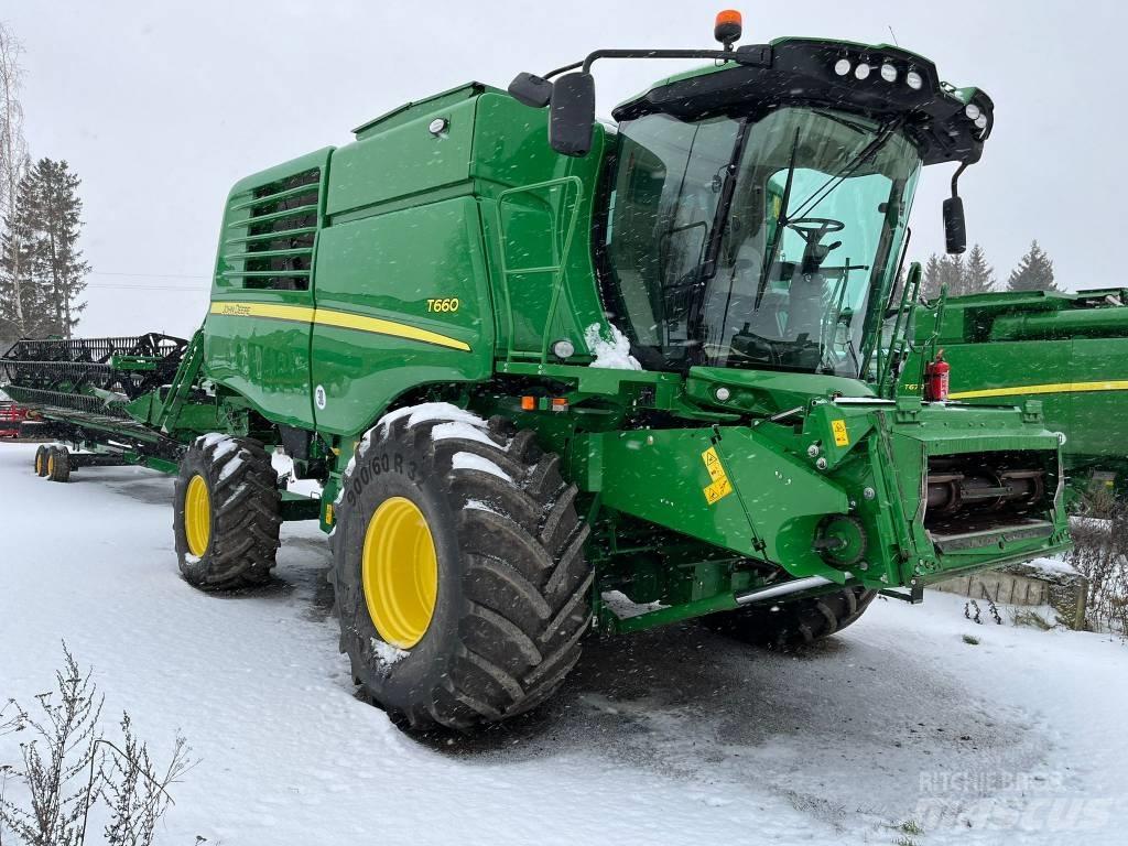 John Deere T 660 Derliaus nuėmimo kombainai