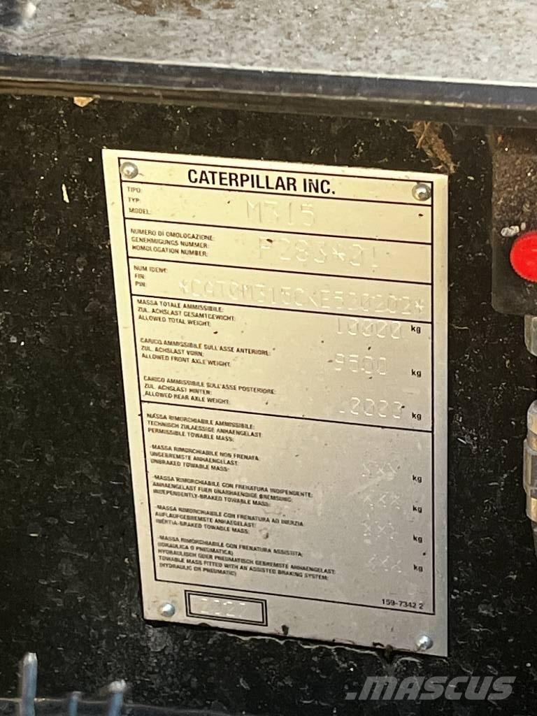 CAT M 315 Ratiniai ekskavatoriai