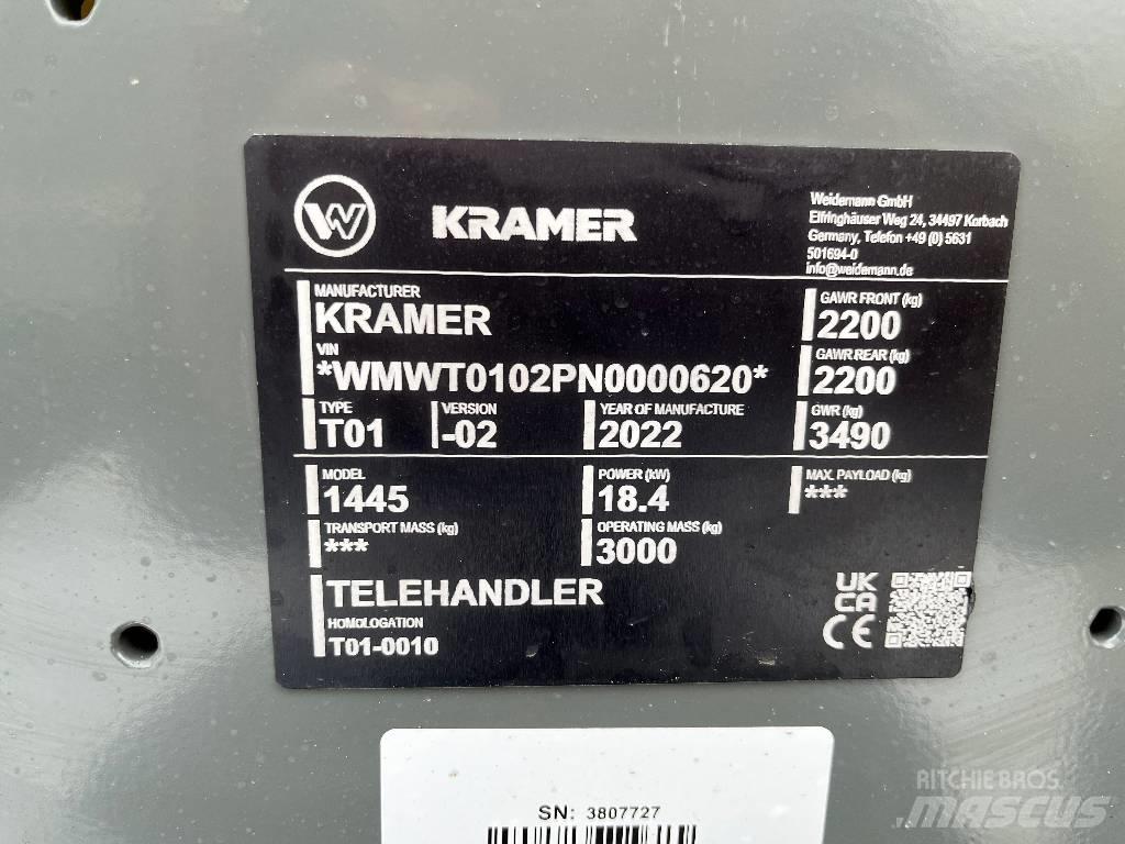 Kramer 1445 Teleskopiniai ratiniai krautuvai