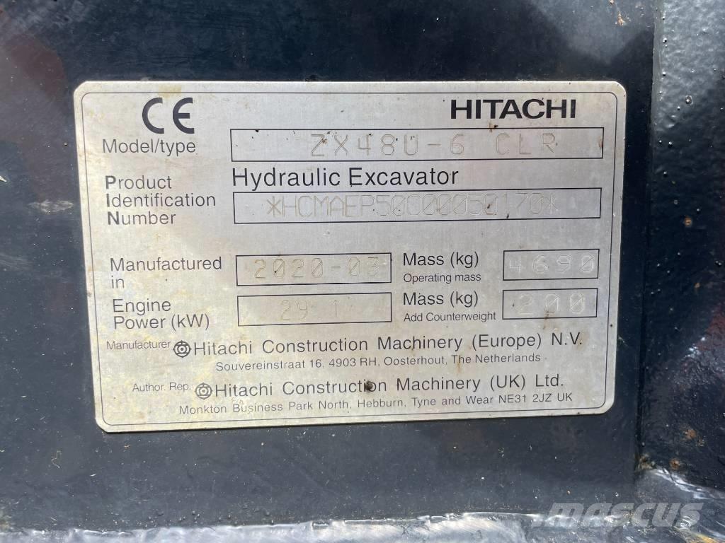 Hitachi ZX 48 U-6 Mini ekskavatoriai < 7 t