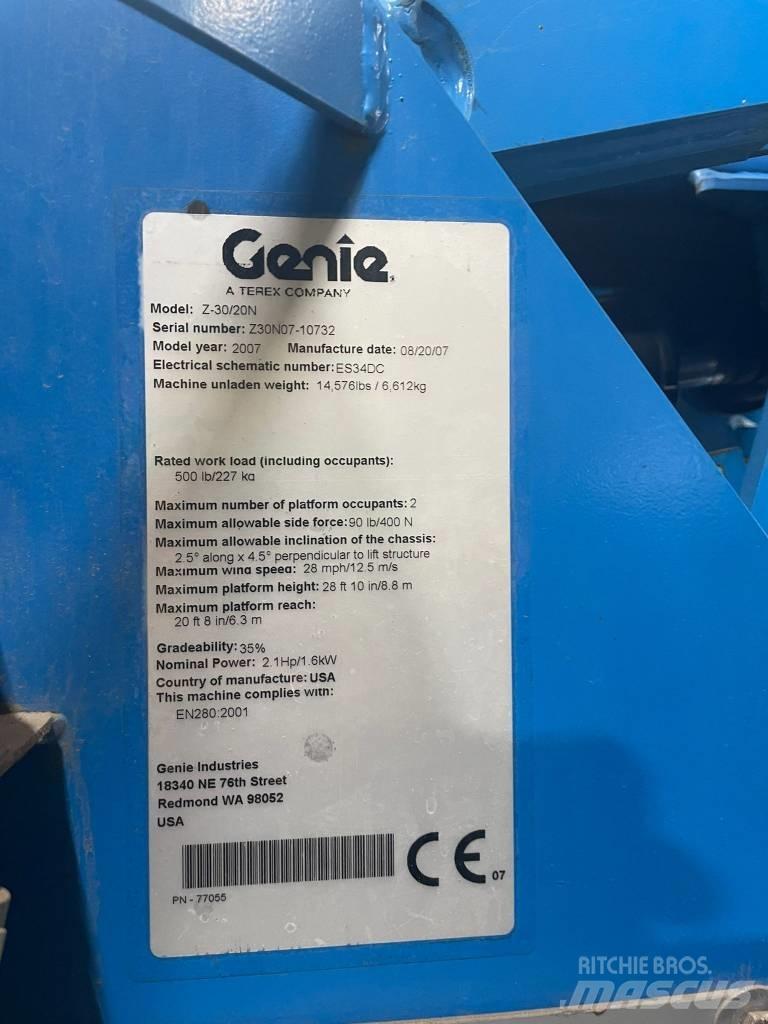 Genie Z 30/20 N RJ Alkūniniai keltuvai