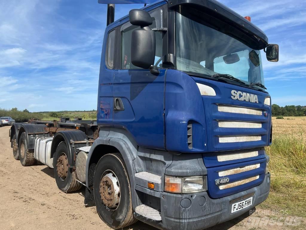 Scania R420 Sunkvežimiai su keliamuoju kabliu