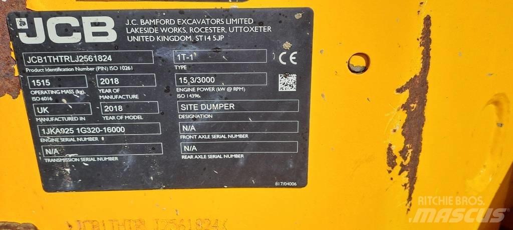 JCB 1 T Statybiniai savivarčiai sunkvežimiai