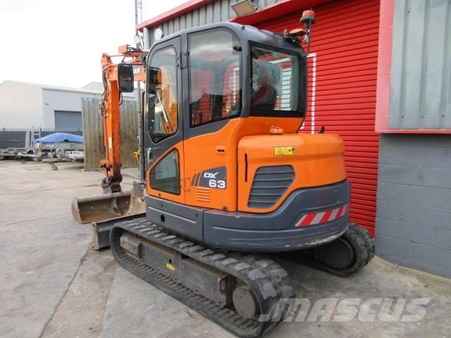 Doosan DX 63-3 Mini ekskavatoriai < 7 t