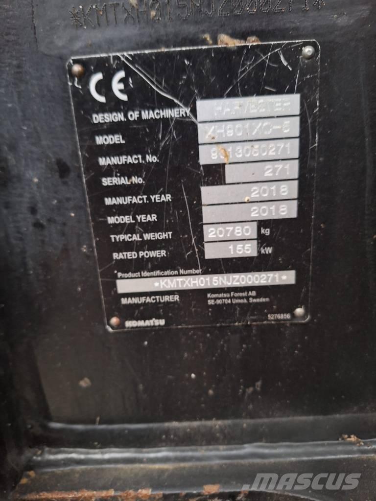 Komatsu 901 XC Miško technika (Harvesteriai)