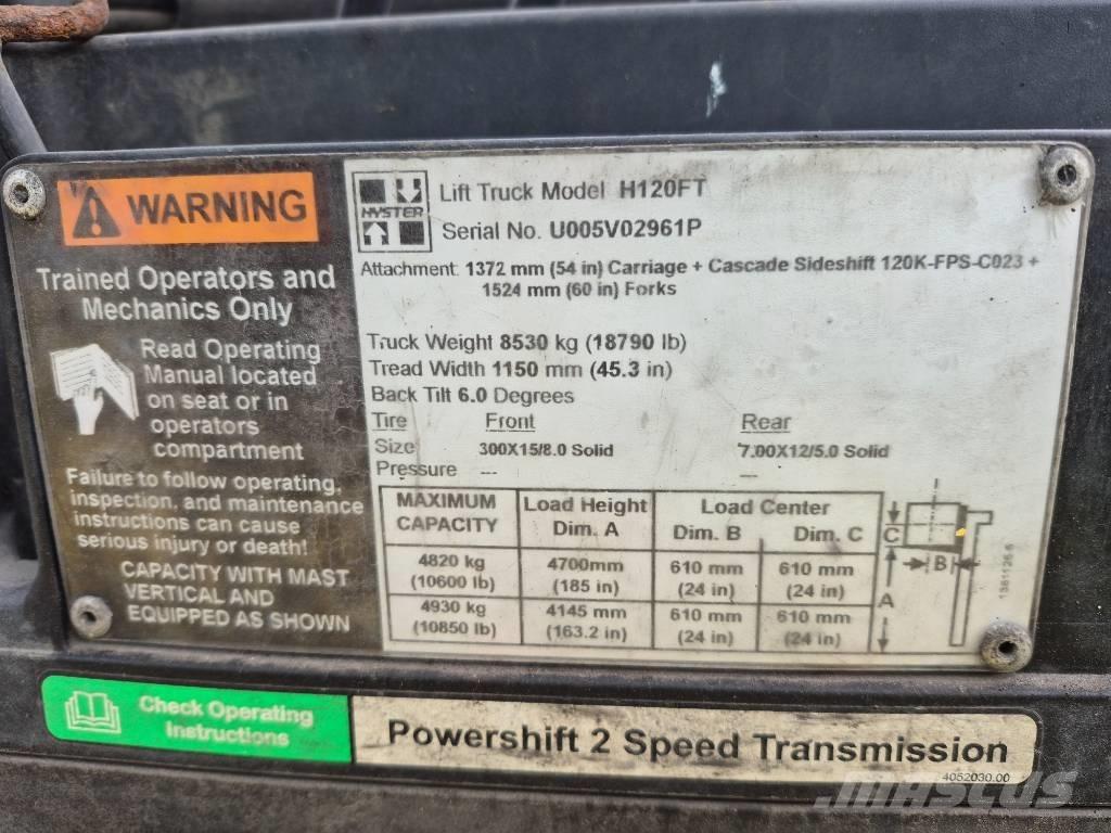 Hyster H 120 Šakiniai krautuvai - Kita