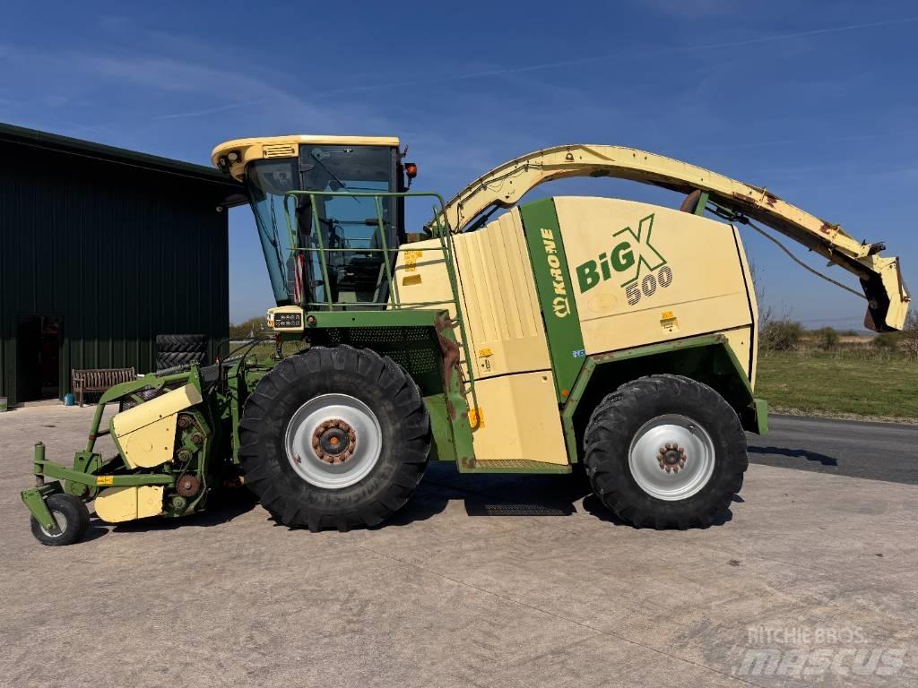 Krone Big X 500 Pašarų ruošimo technika