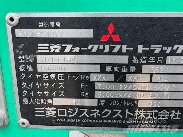 Mitsubishi FD 18 Dyzeliniai krautuvai