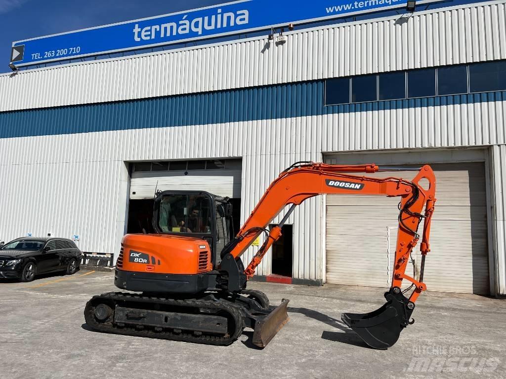 Doosan DX 80 R Vidutinės galios ekskavatoriai 7-12 t