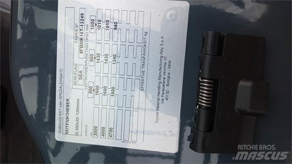 Toyota 8FBMK16T Elektriniai šakiniai krautuvai