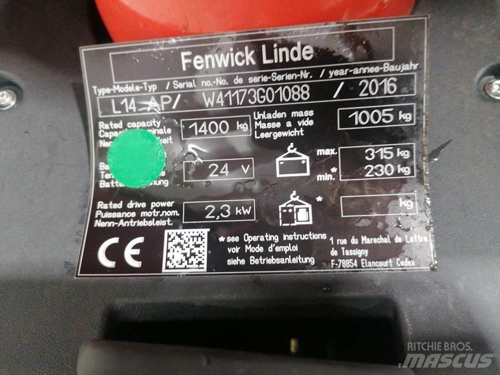 Linde L14AP Rankiniai vėžimėliai