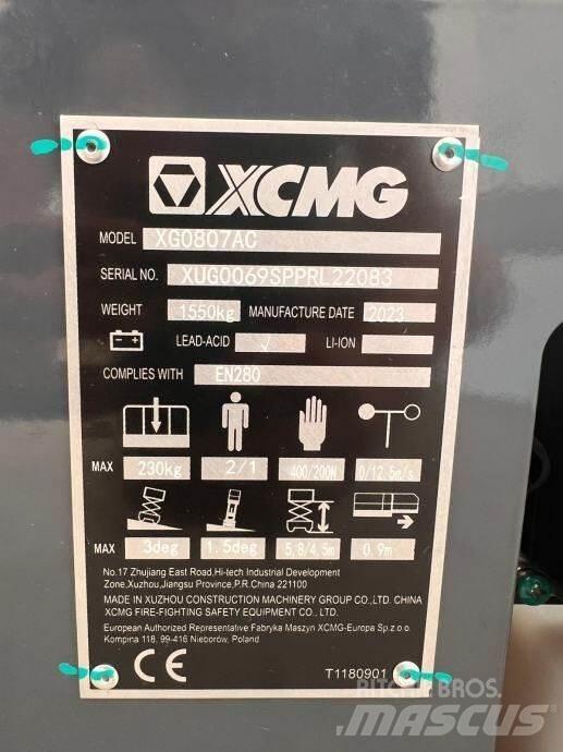 XCMG XG0807AC Žirkliniai keltuvai