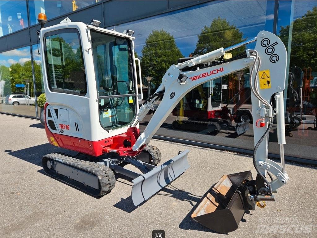 Takeuchi TB 216 Mini ekskavatoriai < 7 t