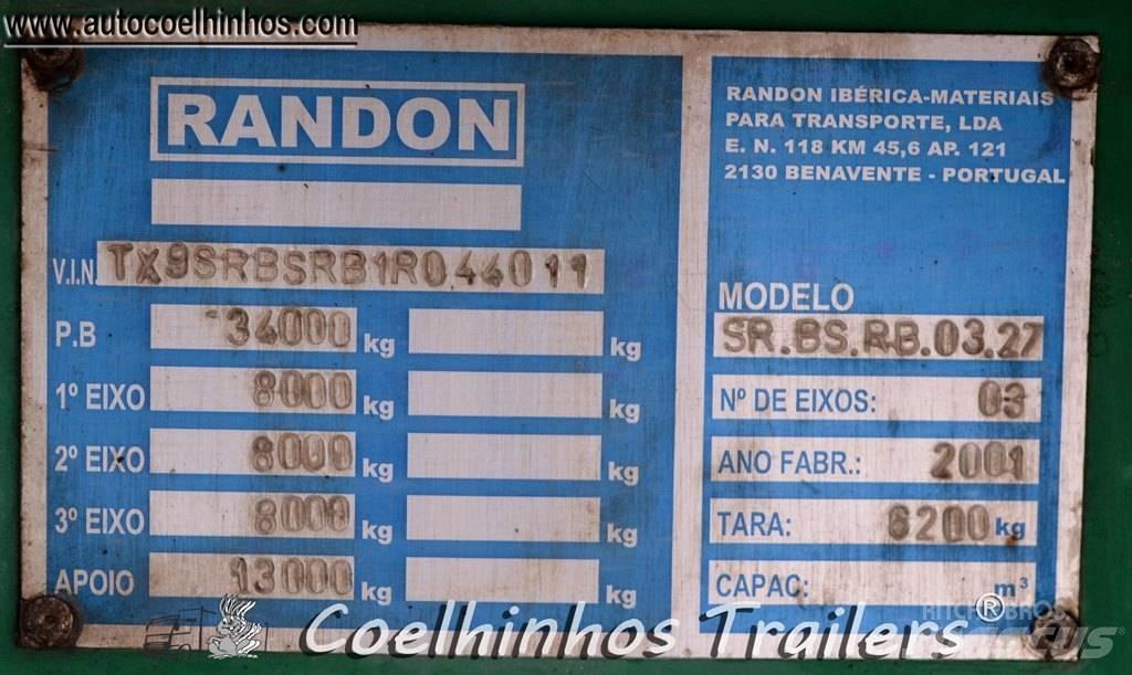  Randon SR.BS.RB0327 Bortinių sunkvežimių priekabos su nuleidžiamais bortais