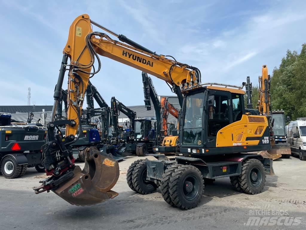Hyundai HW140 Ratiniai ekskavatoriai