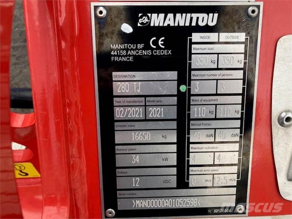 Manitou 280TJ Alkūniniai keltuvai