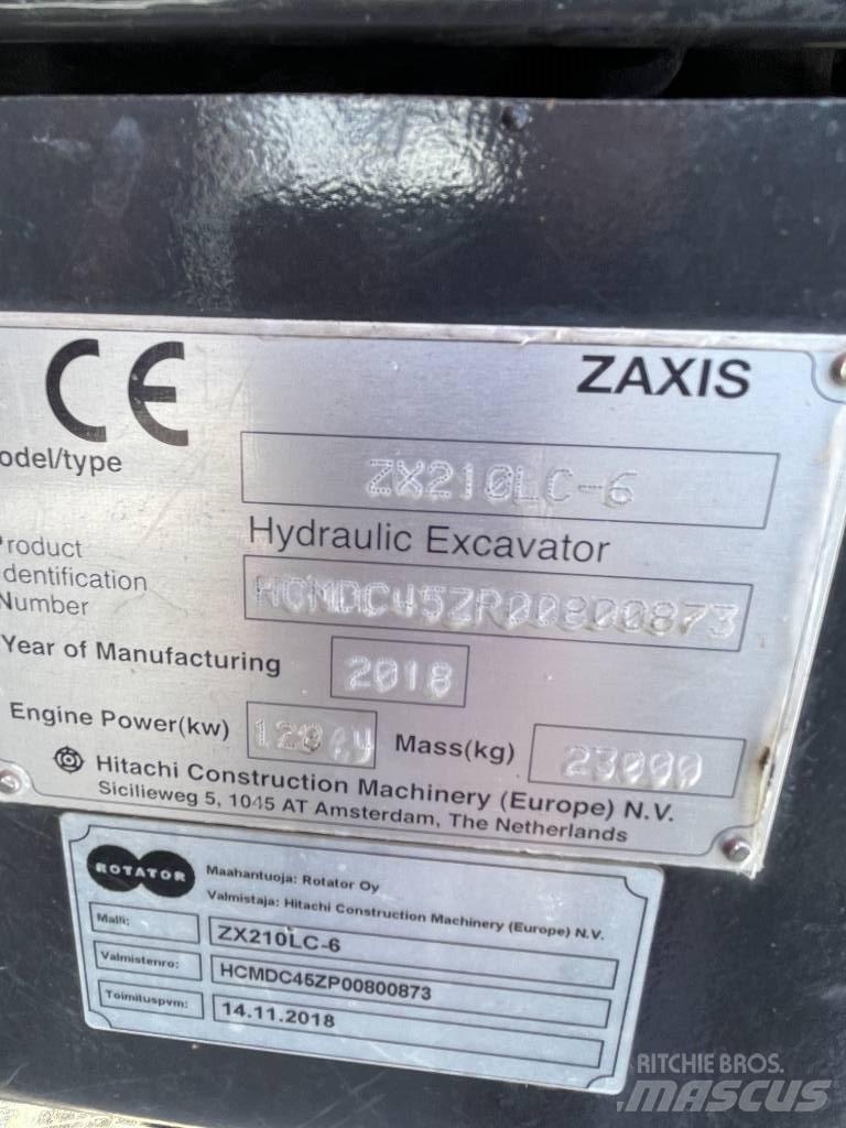 Hitachi ZX210LC-6 Vikšriniai ekskavatoriai