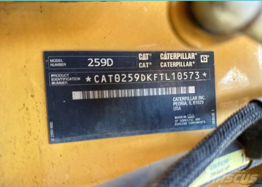 CAT 259 D Krautuvai su šoniniu pasukimu