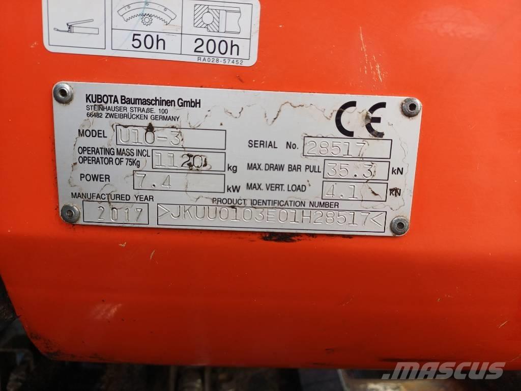 Kubota U 10-3 G Mini ekskavatoriai < 7 t