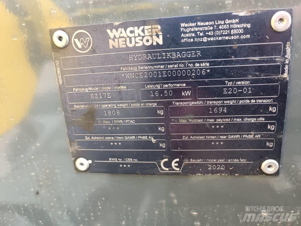 Wacker Neuson EZ17e Vikšriniai ekskavatoriai