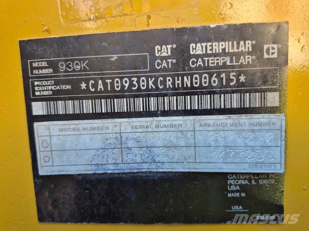 CAT 930 K Naudoti ratiniai krautuvai