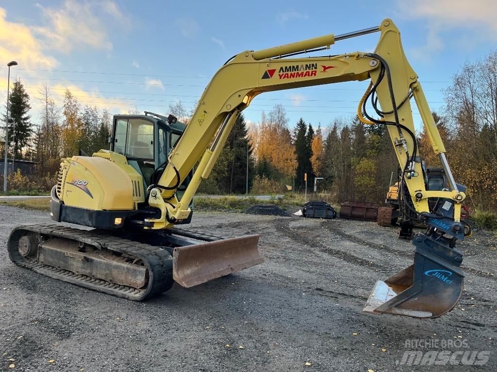 Yanmar SV 100 Vidutinės galios ekskavatoriai 7-12 t